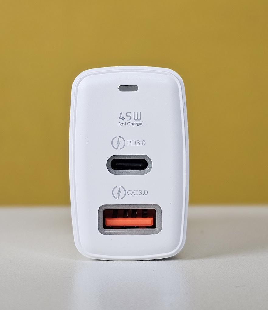 GearUP GP007 45W Ultra Fast Charger | PD 3.0 + QC 3.0 Dual Output Turbo Wall Adapter – Type-C Super Charging