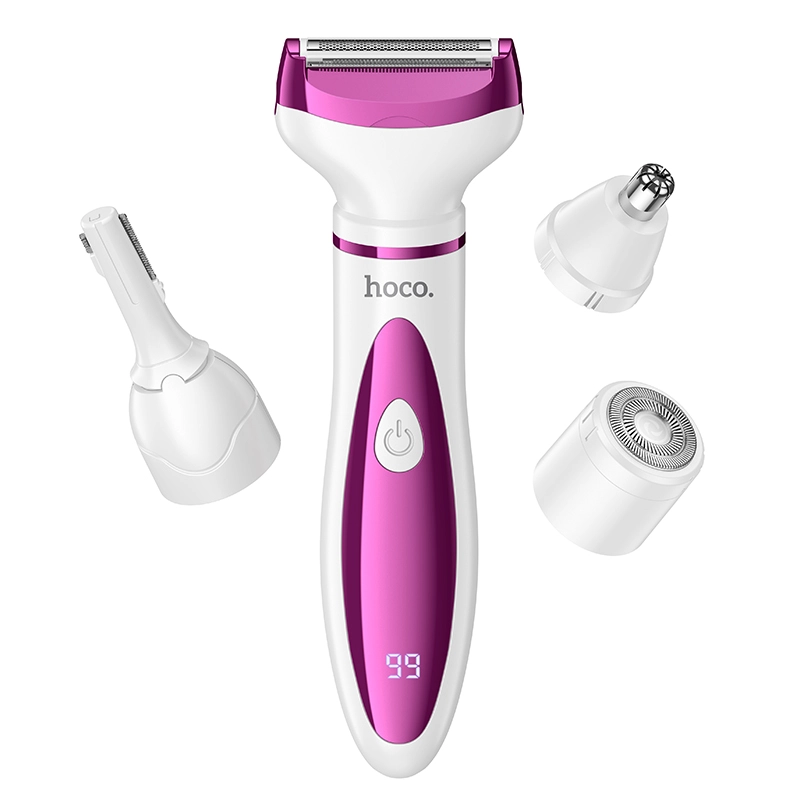 Hoco HP80 4-in-1 Ladies Trimmer & Shaver - Multifunctional Grooming Kit with LED Display | TUSHAR TECH