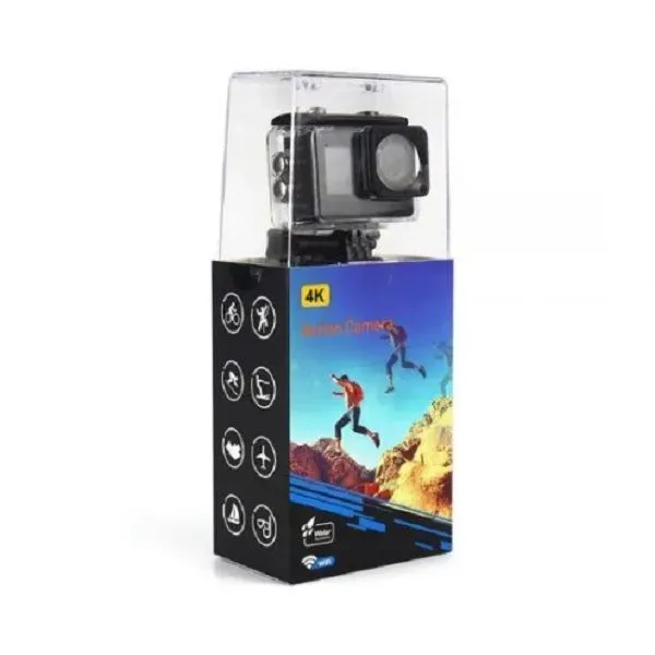 Ausek AT Q60TR 4K Action Camera Combo - Real 4K 60FPS, EIS Stabilization, 30M Waterproof | TUSHAR TECH